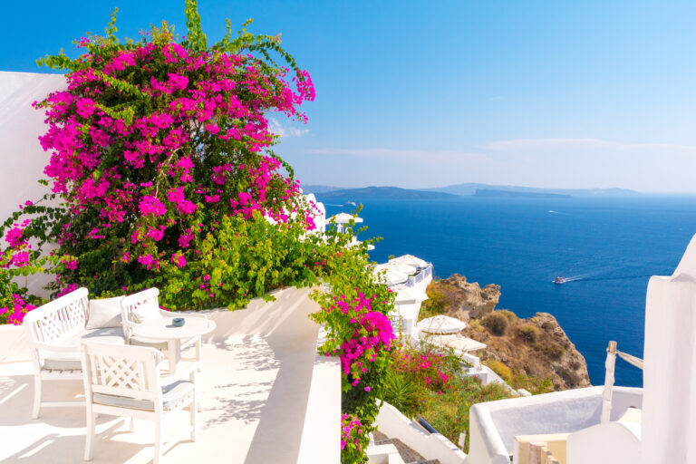 View,On,Aegean,Sea,From,Oia,,Santorini,Island,,Cyclades,,Greece