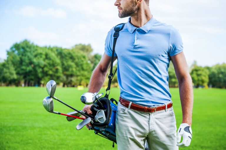 Golf,Is,A,Style,Of,Living.,Cropped,Image,Of,Male