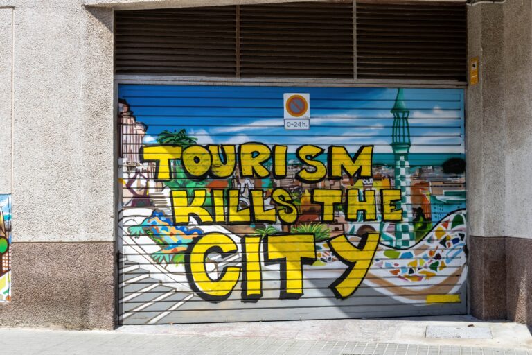 Stor protest mot turismen i Málaga