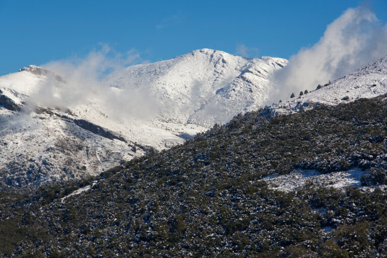 Første snø har falt i Málaga