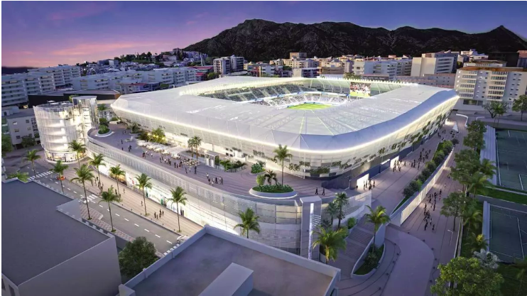 Toppmoderne fotballstadion på vei i Marbella