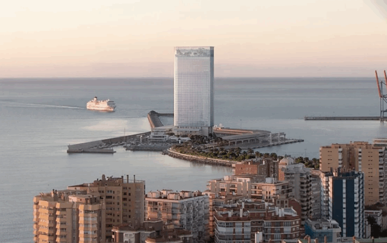 Slik blir Málagas 144 meter høye havnetårn